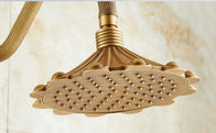 Retro Bronze Carved Wall Mounted Rain Shower Faucets
